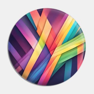 Lines with LGBT colors Pin