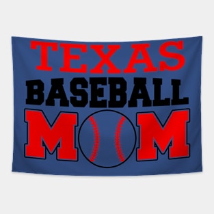 Texas Baseball Mom Tapestry