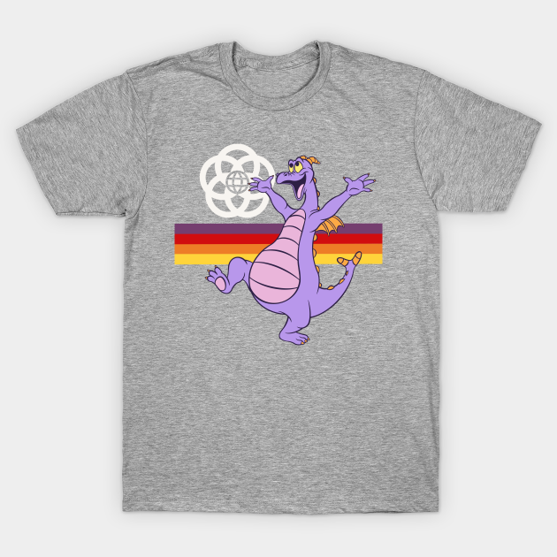 Happy little purple dragon of imagination - Figment - T-Shirt