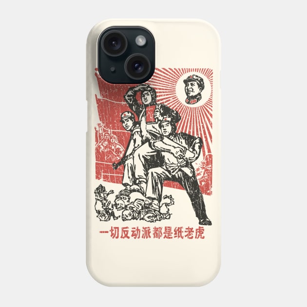 All Reactionaries Are Paper Tigers 1946 Phone Case by JCD666