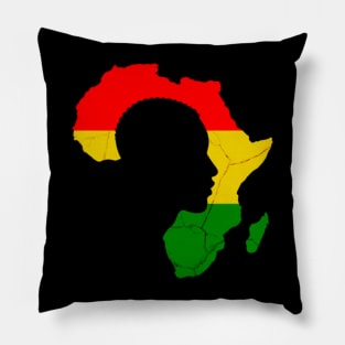 Africa Map Pillow