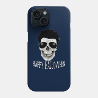 Spooky Funny Happy Halloween Skull with Sunglasses Phone Case