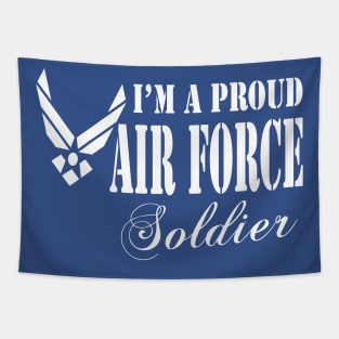 Best Gift for Army - I am a Proud Air Force Soldier Tapestry