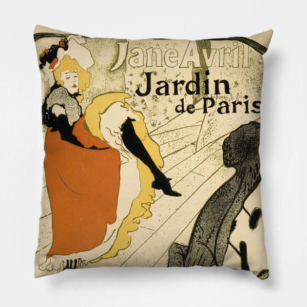 Jane Avril By Toulouse Lautrec Jane Avril Pillow Teepublic