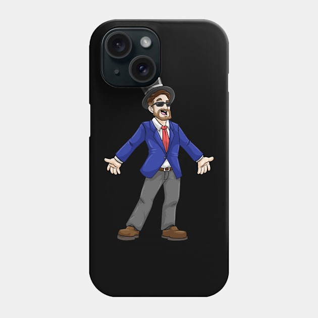 Cool groom with jacket - bachelor party Phone Case by Markus Schnabel