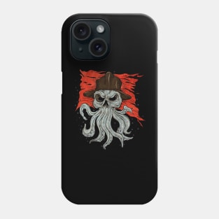 kraken skull Phone Case