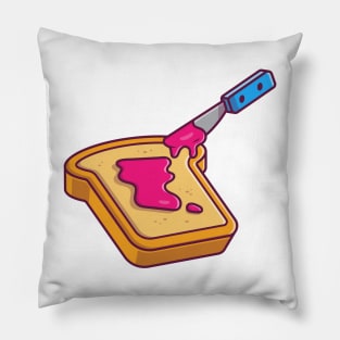 Bread With Strawberry Jam Pillow