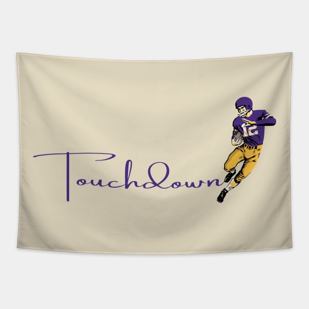 Touchdown Vikings! Tapestry by Rad Love