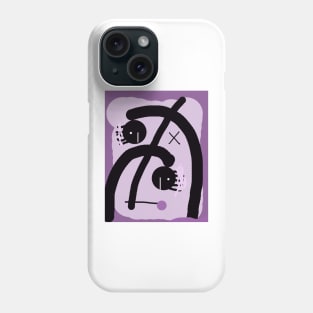 Kids with Pink Hair Stick Figure Phone Case