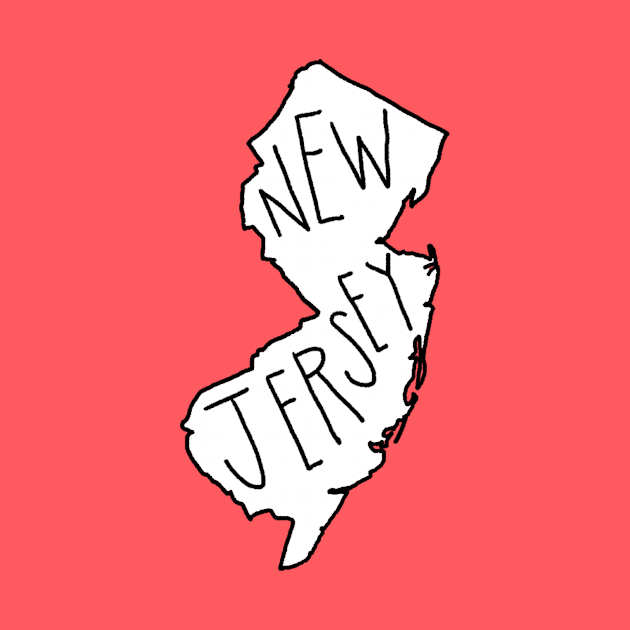 The State of New Jersey - Blank Outline by loudestkitten