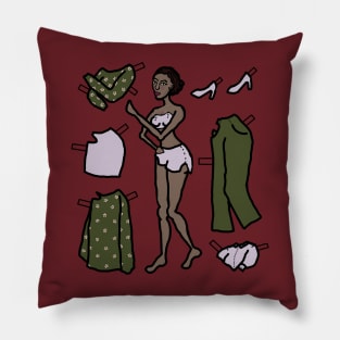 Paper Doll Pieces -- 40s Beauty Pillow