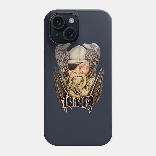 Hail Odin Phone Case by Heathen Tattoo