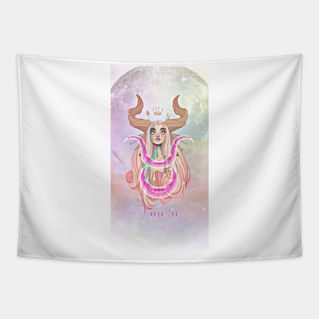 Taurus Design Tapestry by the.after.effect.photos@gmail.com