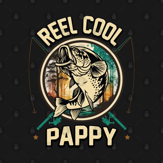 Reel Cool Pappy Fishing Gift by ryanjaycruz