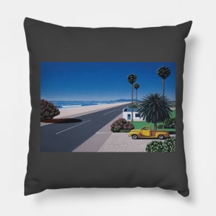 hiroshi nagai - hiroshi nagai yellow car Pillow