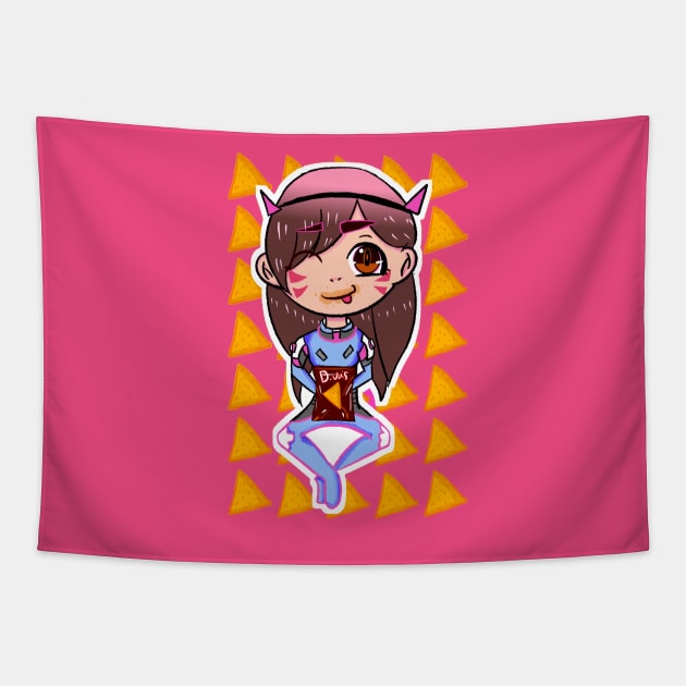 Gremlin D.va Tapestry by HorridFashion