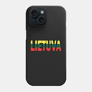 Lietuva Lithuanian Flag Distressed Souvenir Phone Case