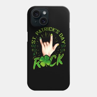 Sign Of The Horns Hand Logo Rock Music St Patricks Day Phone Case