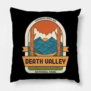 Death Valley National Park Vintage Travel Pillow