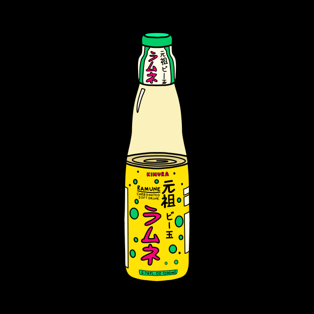 Ramune Soda Japanese Drink by Kelly Louise Art