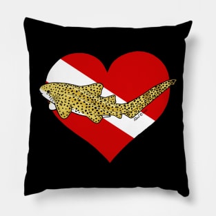 Zebra Shark Diver Pillow