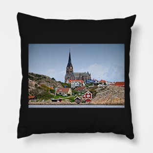 Lysekil Town and Church, Sweden Pillow