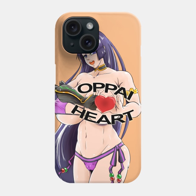 Oppai Heart Mouse Phone Case by Muramasa