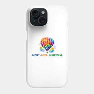 Accept love understand Autism Awareness Gift for Birthday, Mother's Day, Thanksgiving, Christmas Phone Case