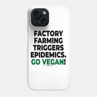 vegan to prevent pandemics like coronavirus / covid-19 (104v2) Phone Case