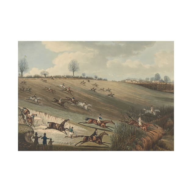 Steeple-chasing - St. Albans Grand Steeple Chase - Within View by Charles Hunt by Classic Art Stall