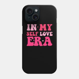 Retro In My Self Love Era Funny Valentines Day Women Men Phone Case