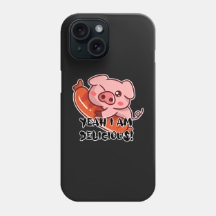 Delicious Cute Pig and Sausage Phone Case