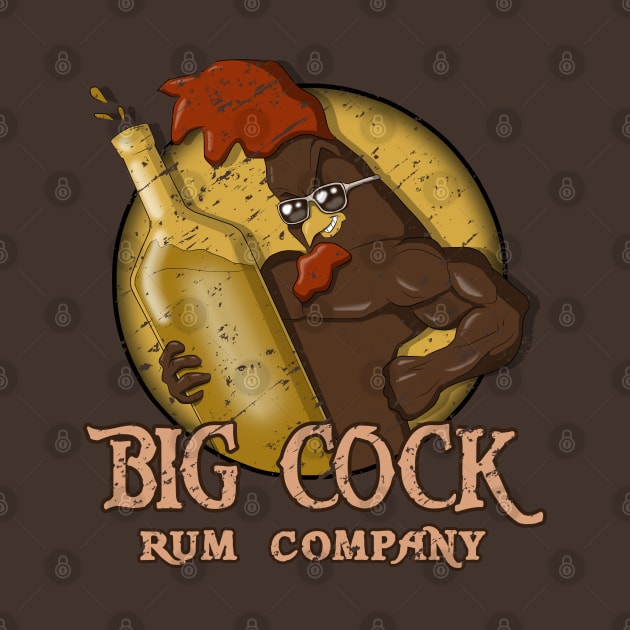 big cock rum company by bobgoodallart