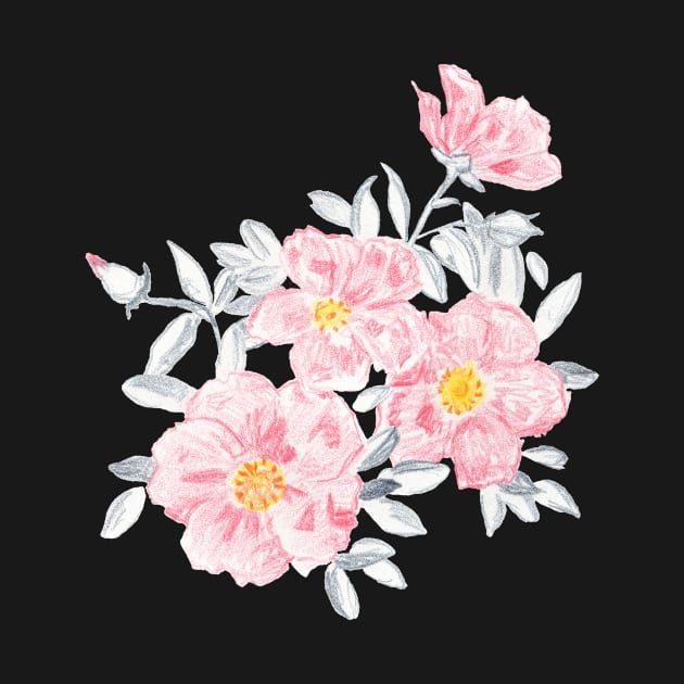 Pink flowers by CharlotteLorge