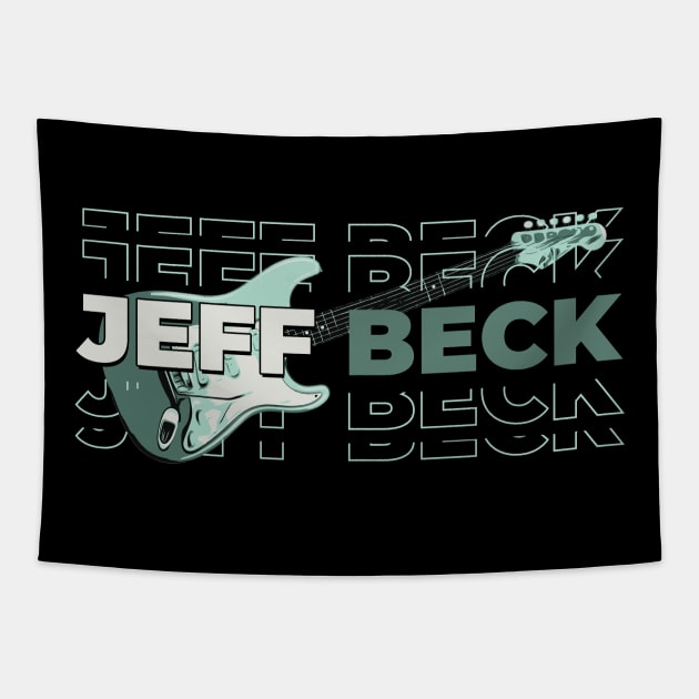 Jeff Guitar Beck Tapestry by Thermul Bidean