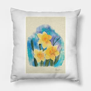 Daffodils 2 Pillow