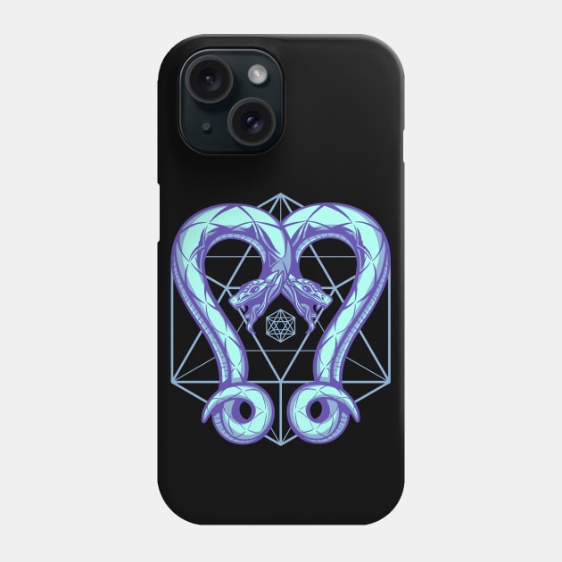 Twin Serpent Energy Phone Case by Hypnotic Highs