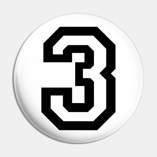 Number Three Pin by sweetsixty