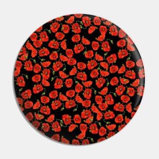 Poppy poppies red flowers mask design Pin