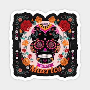 Dia De Los Muertos Sugar Skull Magnet