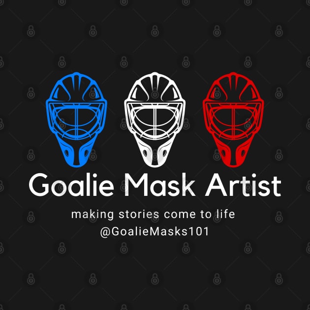 Goalie Mask Artist - Red, White and Blue by Rusty-Gate98