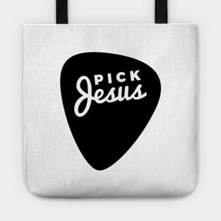 Funny Christian Guitar Pick Jesus Tote