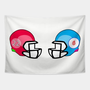 two helmet Tapestry