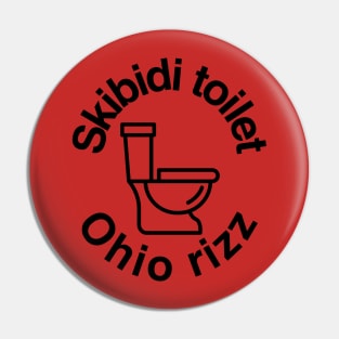 skibidi toilet ohio rizz Pin