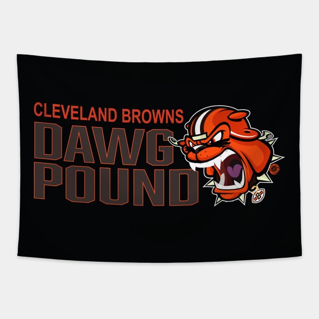 The Dawg Pound Tapestry by Goin Ape Studios