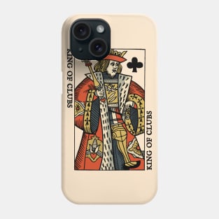 Classic Original Standard Character of Playing Card King of Clubs Phone Case