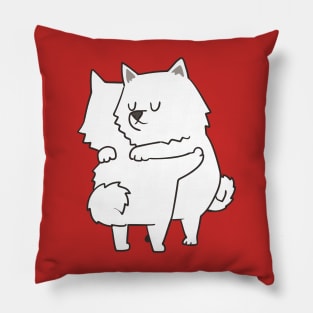 Samoyed Hugs Pillow