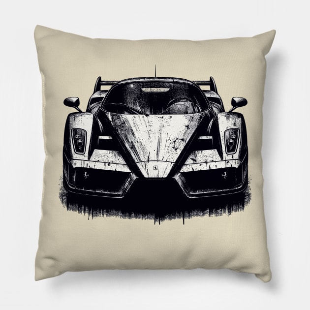 Ferrari Enzo Pillow by Vehicles-Art