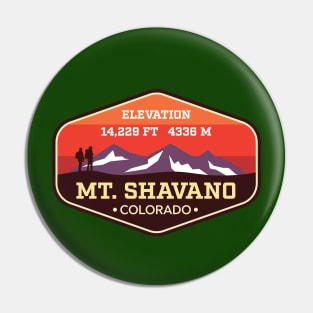 Mt Shavano Colorado 14ers Mountain Climbing Badge Pin