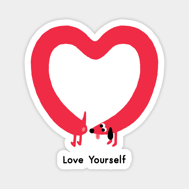 Love Yourself Magnet by Mauro Gatti Art